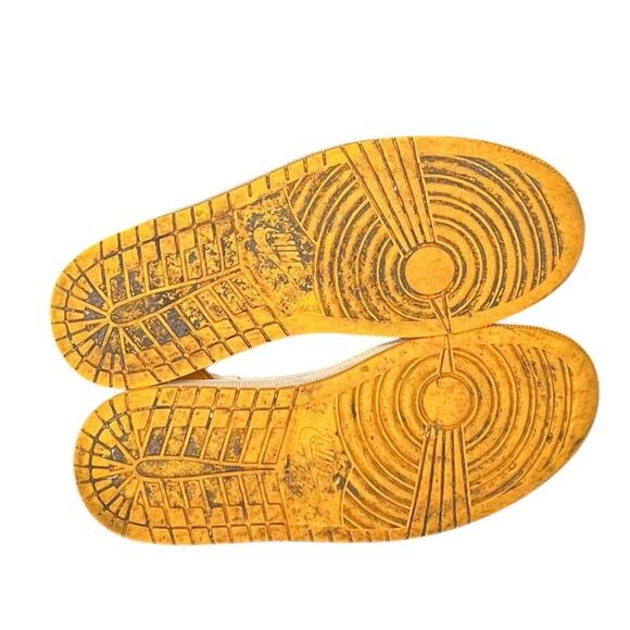 Nike Jordan 1 Retro OG High Yellow Taxi Pittsburgh Steelers Shoes Mens Sz 7.5 - Picture 5 of 6